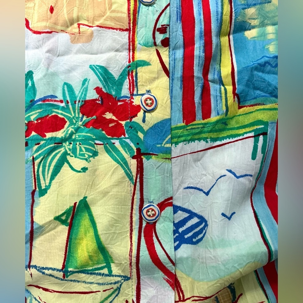 🌸 Jams World Vintage 90s Tropical Sundress 🌴 Festival / Resort Wear, Hawaiian - Picture 7 of 10